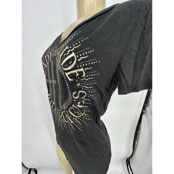 Women Small Vintage 2000's Harley Davidson Ready To Ride Short Sleeve D4 - Picture 3 of 8